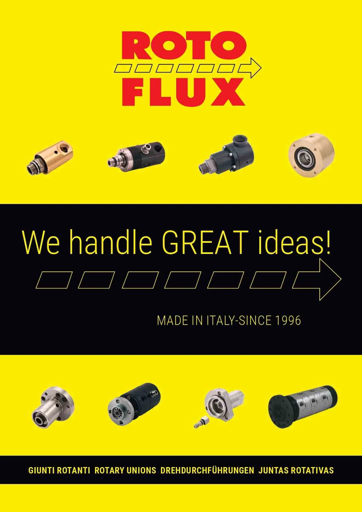 Rotoflux and Joints for different applications rotary unions